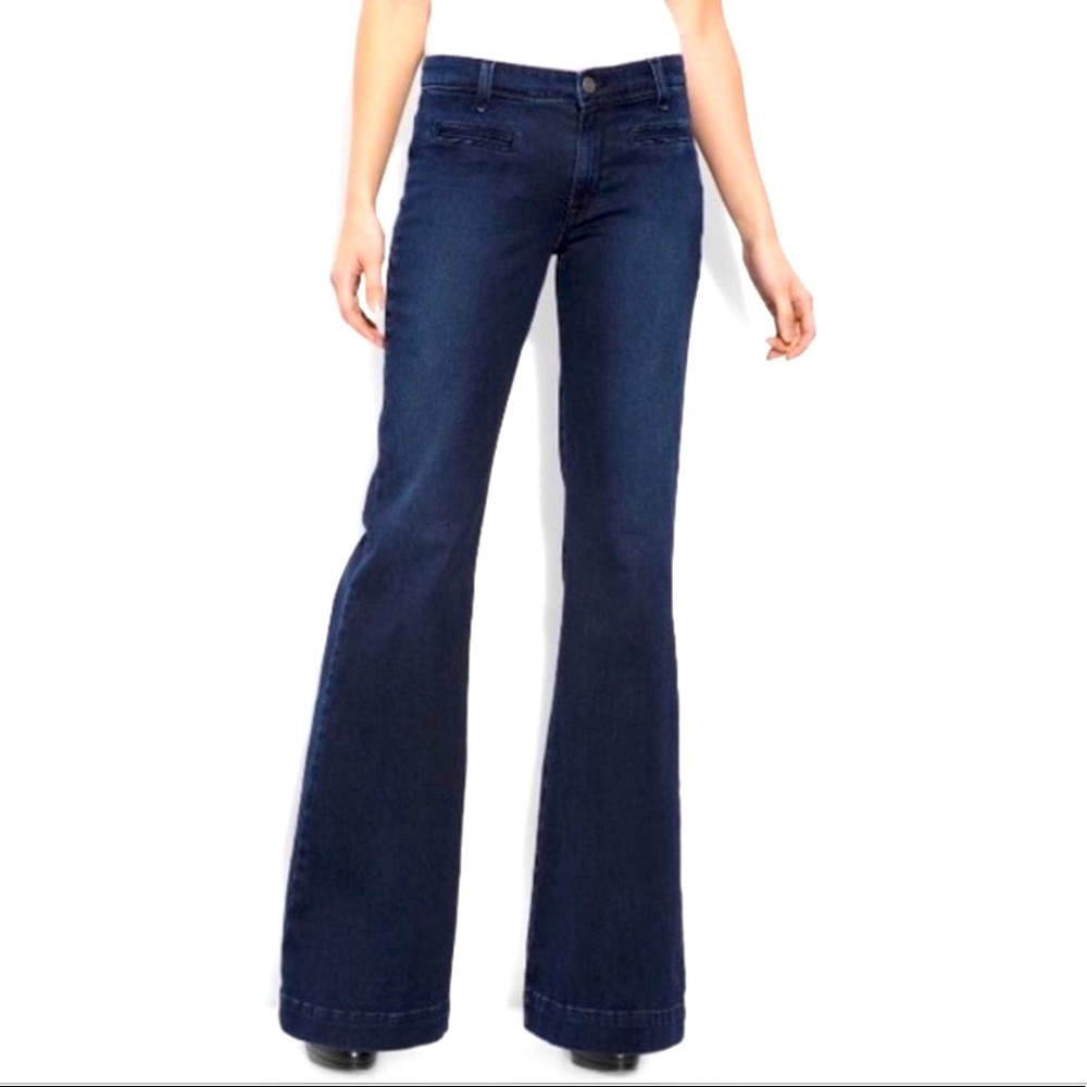 Rich & Skinny Dark Flare Wideleg Jeans